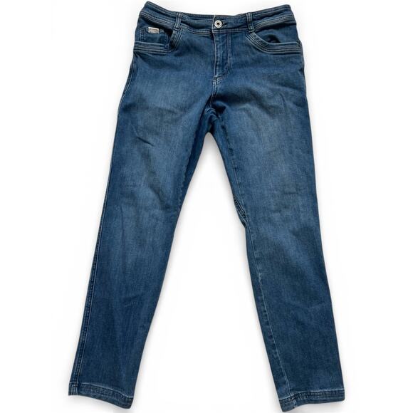 Mens Kuhl Denim Jeans Tapered Fit Size 32x32 Vintage Blue Outdoors Performance - Picture 3 of 9